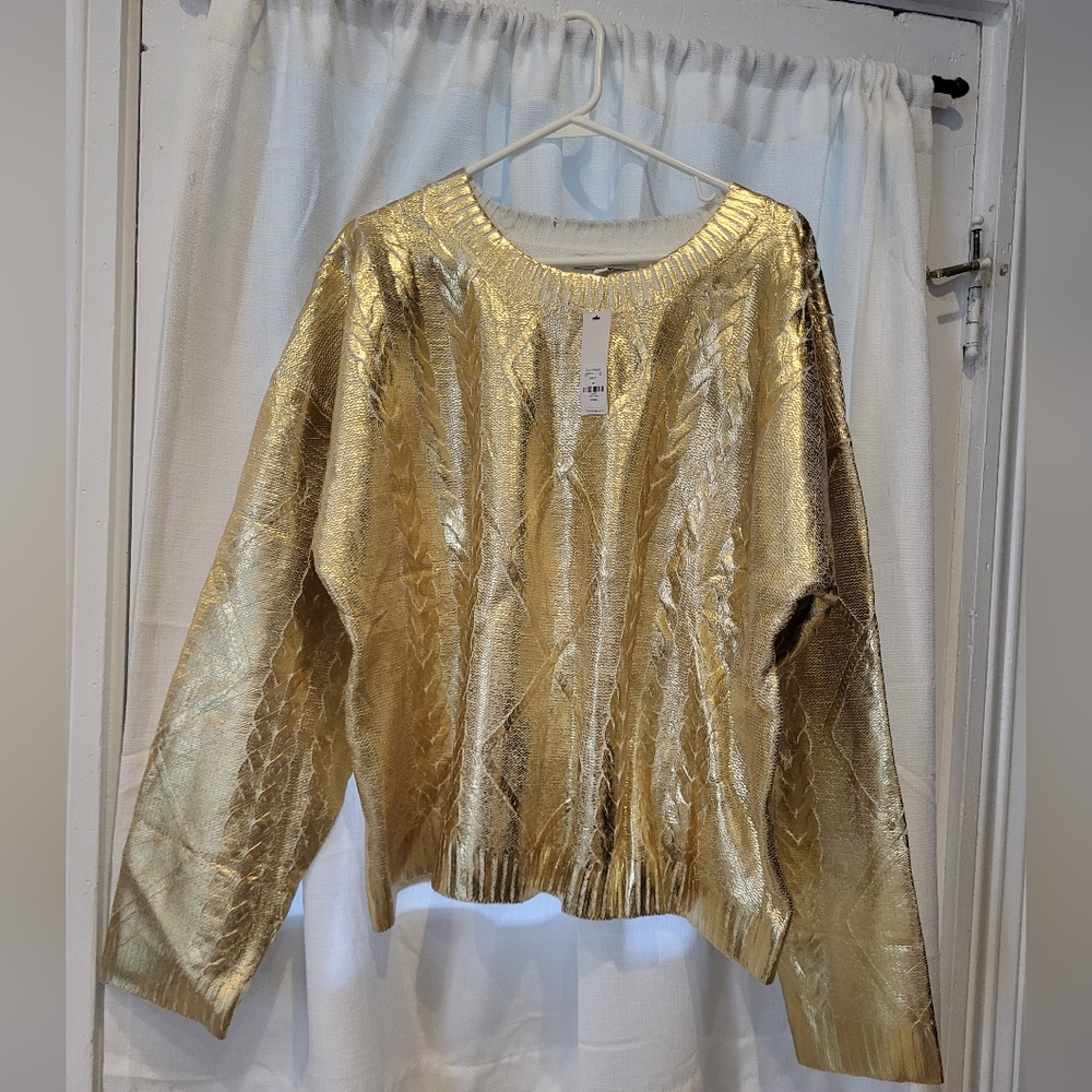 Shimmering Gold Sweater
